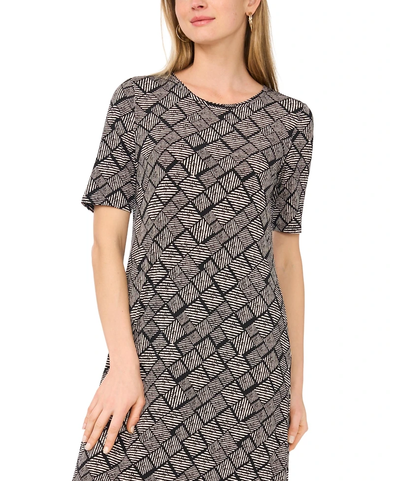 Vince Camuto Women's Crewneck Pull-On Maxi Dress