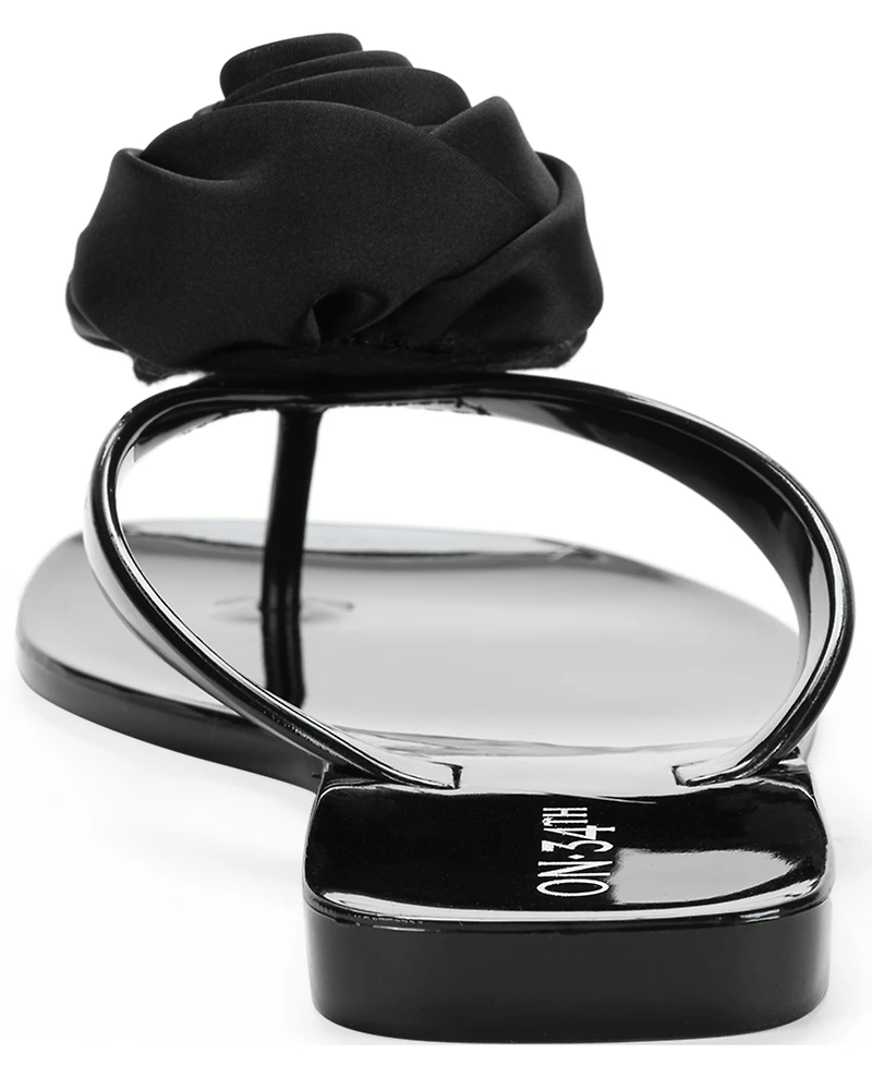 On 34th Women's Ruusu Flower Jelly Thong Sandals, Macy's Exclusive