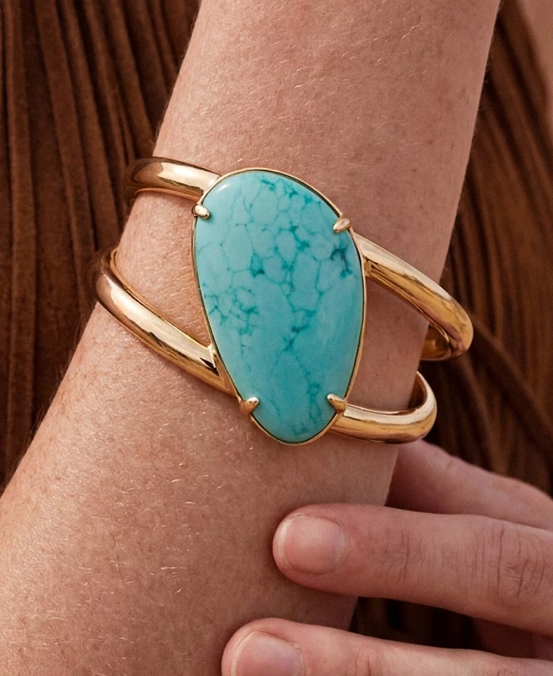 Ettika Gold-Plated Desert Tide Cuff Bracelet