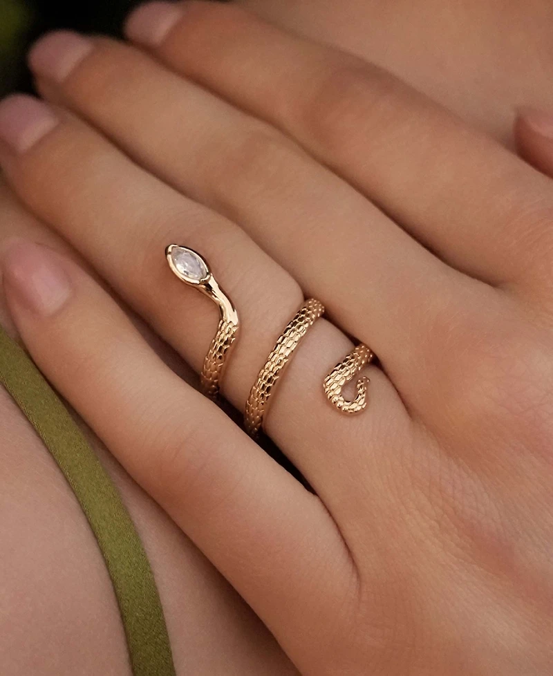 Ettika Gold-Plated Serpentina Ring