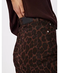 Whistles Women's Leopard Print Barrel Jean