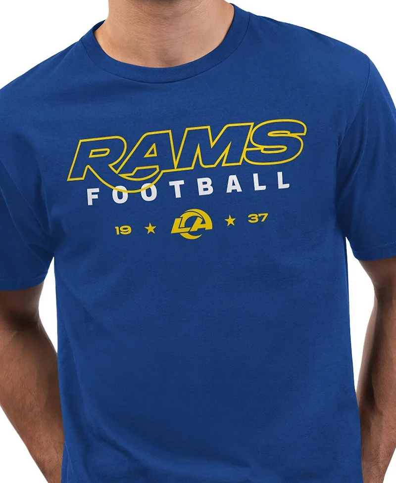 Starter Men's Royal Los Angeles Rams Prime Time T-Shirt