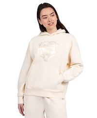 Starter Women's Cream Chicago Bears Pastels Relaxed Travel Hoodie