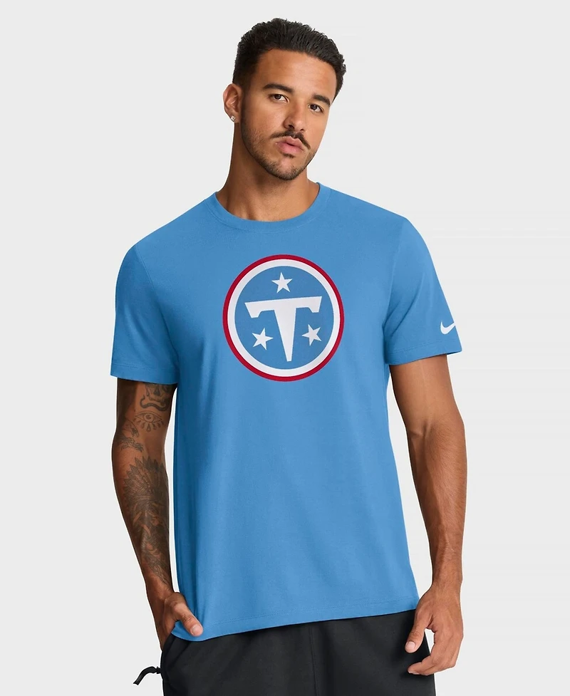 Nike Men's Light Blue Tennessee Titans Essential Logo T-Shirt