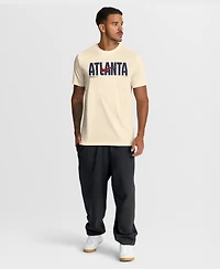 Nike Men's Cream Atlanta Braves Swoosh Legend Dri-fit T-Shirt