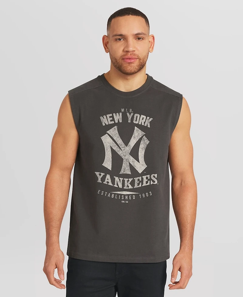 Fanatics Men's Charcoal New York Yankees Muscle Tank Top