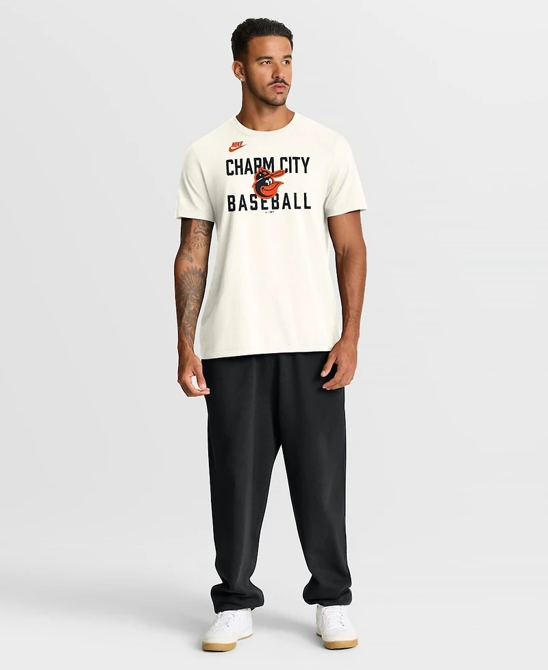 Nike Men's Cream Baltimore Orioles Cooperstown Collection ‘70s Inspired T-Shirt