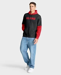 Fanatics Men's Black Atlanta Falcons Helmet Retro Pullover Hoodie