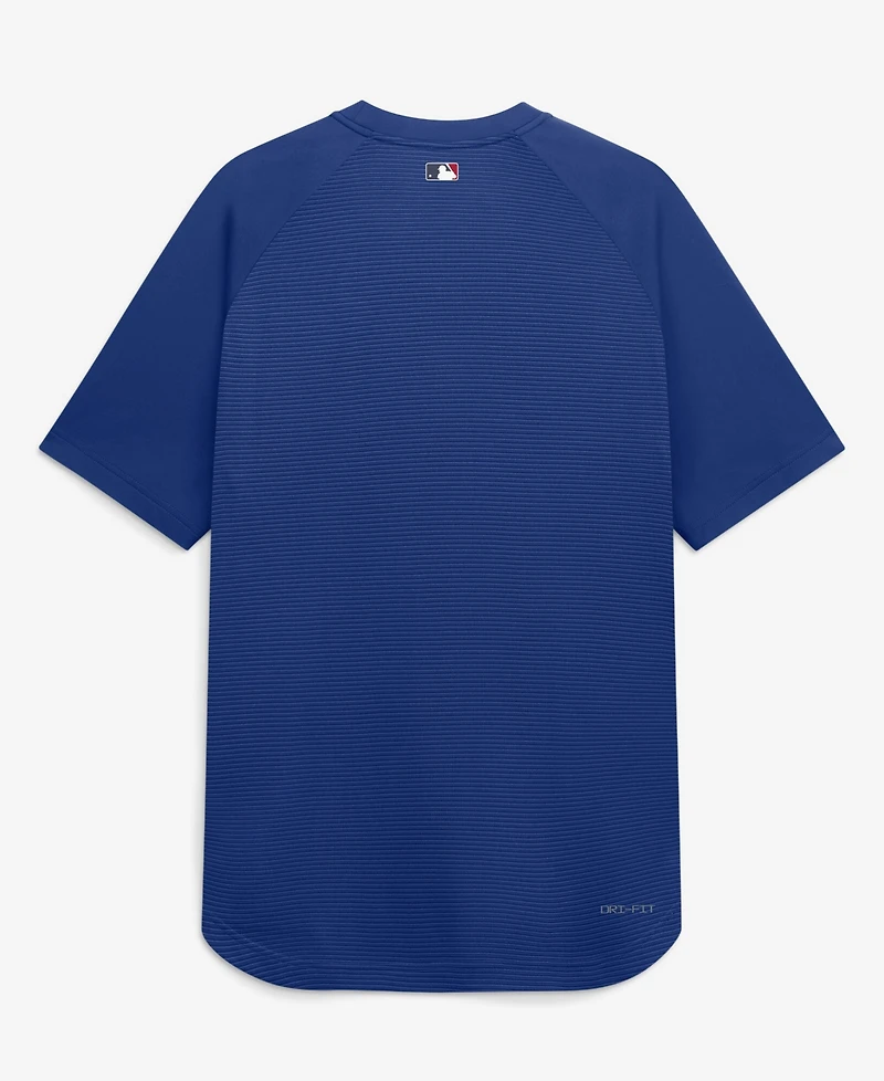 Nike Men's Royal New York Mets Authentic Collection Batting Practice Pre-Game Raglan Dri-fit T-Shirt