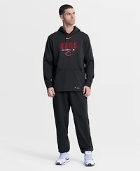 Nike Men's Black Cincinnati Reds Authentic Collection Therma-fit Hoodie