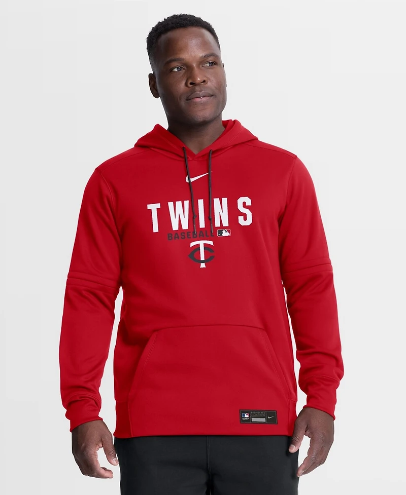 Nike Men's Red Minnesota Twins Authentic Collection Therma-fit Hoodie