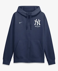 Nike Men's Navy New York Yankees Primetime Lockup Full-Zip Hoodie