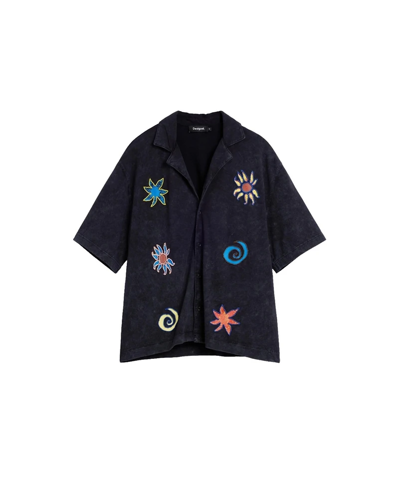 Desigual Men's Embroidered cotton shirt