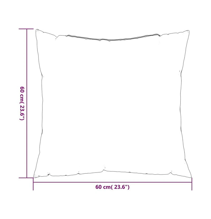 vidaXL Throw Pillows 4 pcs 23.6"x23.6" Fabric