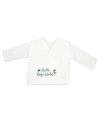 Baby Mode Girls' Long-Sleeve Top pant and Cap, 3-Piece Set