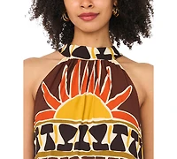 Vince Camuto Women's Halter High Neck Maxi Dress