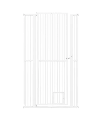 Cozito 67.5 in Extra Tall Pet Gate Heavy-Duty Metal Cat Gate with Wide Opening