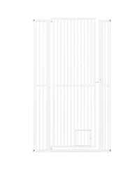 Cozito 67.5 in Extra Tall Pet Gate Heavy-Duty Metal Cat Gate with Wide Opening