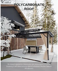 GarveeLife Heavy Duty Hardtop Gazebo 12'x16'
