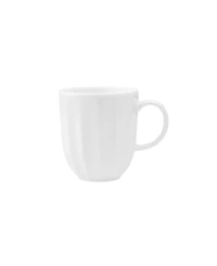 Fortessa Blyss Bone China Scalloped Mugs, Set of 4