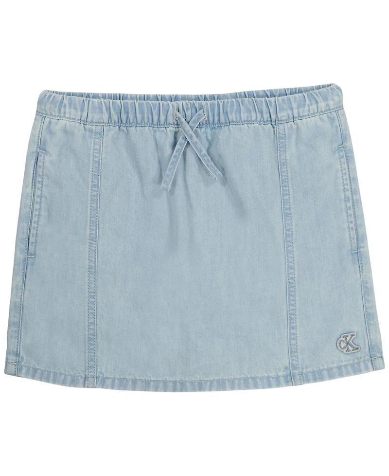 Calvin Klein Girls' 7-16 Denim Skorts