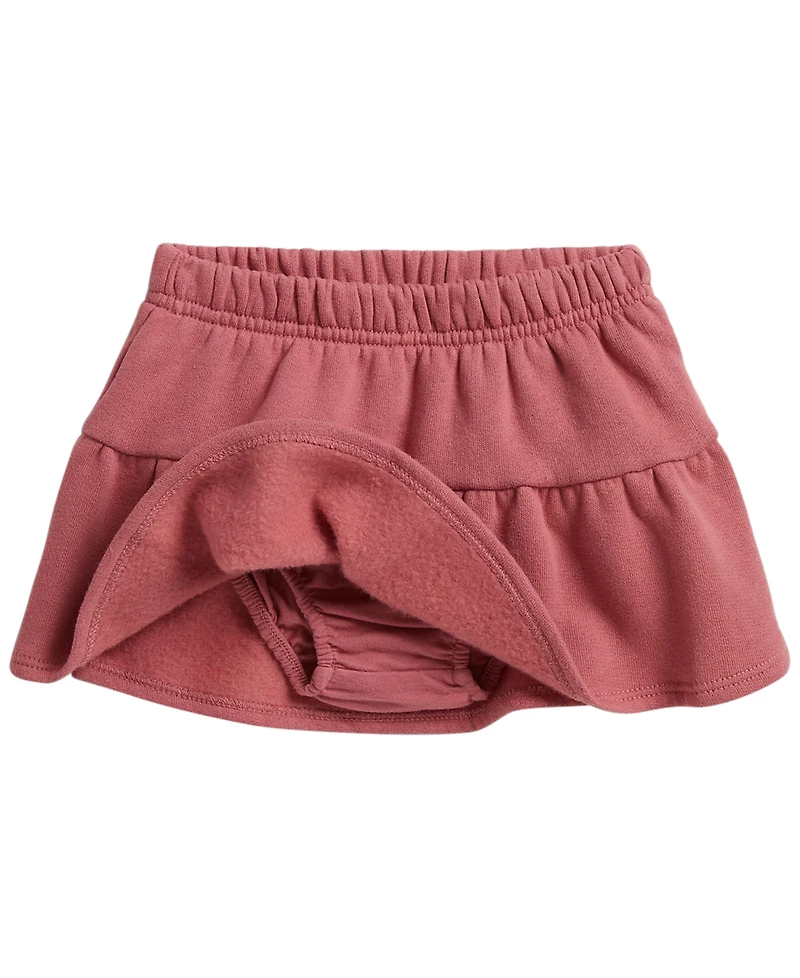 Polo Ralph Lauren Baby Girls' Floral Fleece Sweatshirt and Skirt, 2-Piece Set