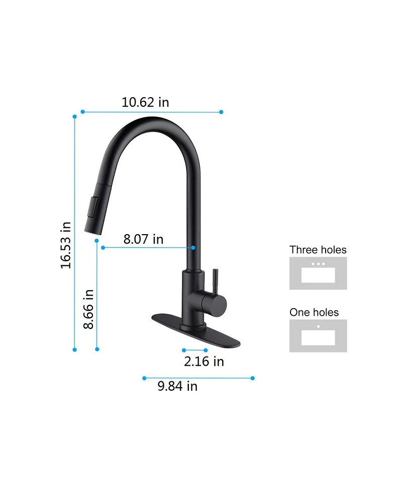 Phying Touch Sensor Kitchen Faucet with Pull Down Sprayer Smart Hands Free Water Tap High Arc Single Handle Modern Utility Sink Faucet