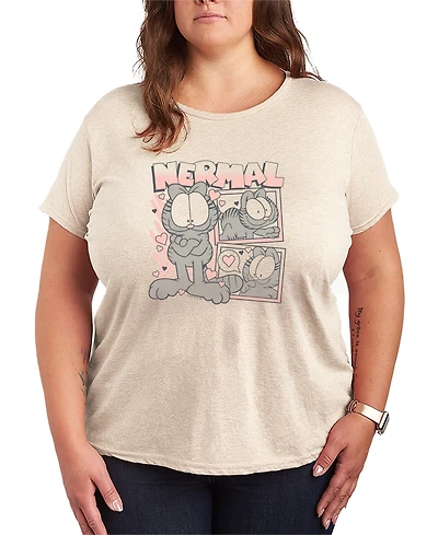 Hybrid Apparel Plus The Garfield Nermal Collage Graphic T-Shirt
