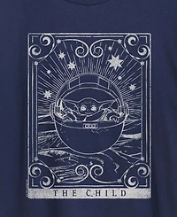 Hybrid Apparel Plus The Mandalorian Child Tarot Grogu Graphic T-Shirt