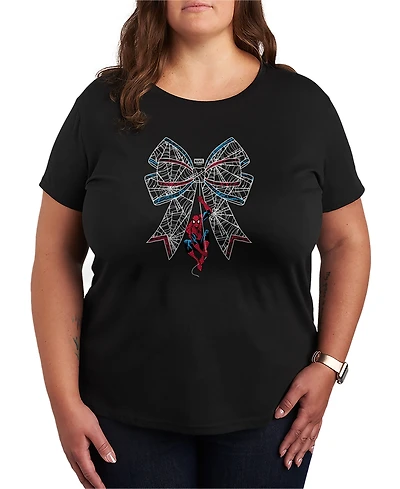 Hybrid Apparel Plus Spider-Man Bow Graphic T-Shirt