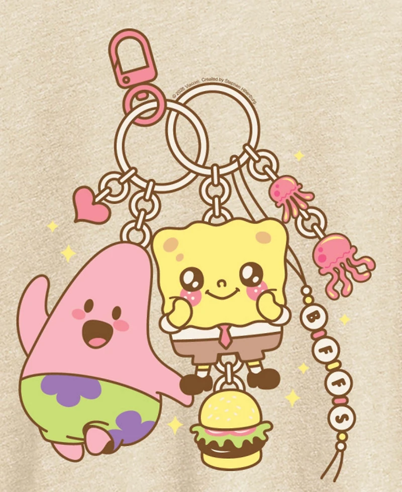 Hybrid Apparel Plus SpongeBob SquarePants Kawaii Keychain Graphic T-Shirt