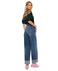 KanCan Women's Haylee Ultra High Rise 90's Wide Leg Jeans
