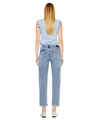 KanCan Women's Lindsey Mid Rise Slim Boyfriend Jeans