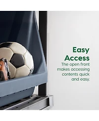 Iris Usa Open Front Storage Bins, Heavy Duty Stackable Bins