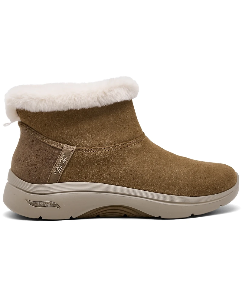 Skechers Women's Slip-Ins: Go Walk Arch Fit 2.0 - Cozy Stride Ankle Boots from Finish Line