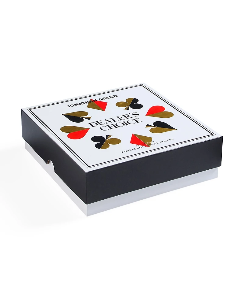 Jonathan Adler Dealer's Choice 4-Pc. Canape Plates, Service For 4