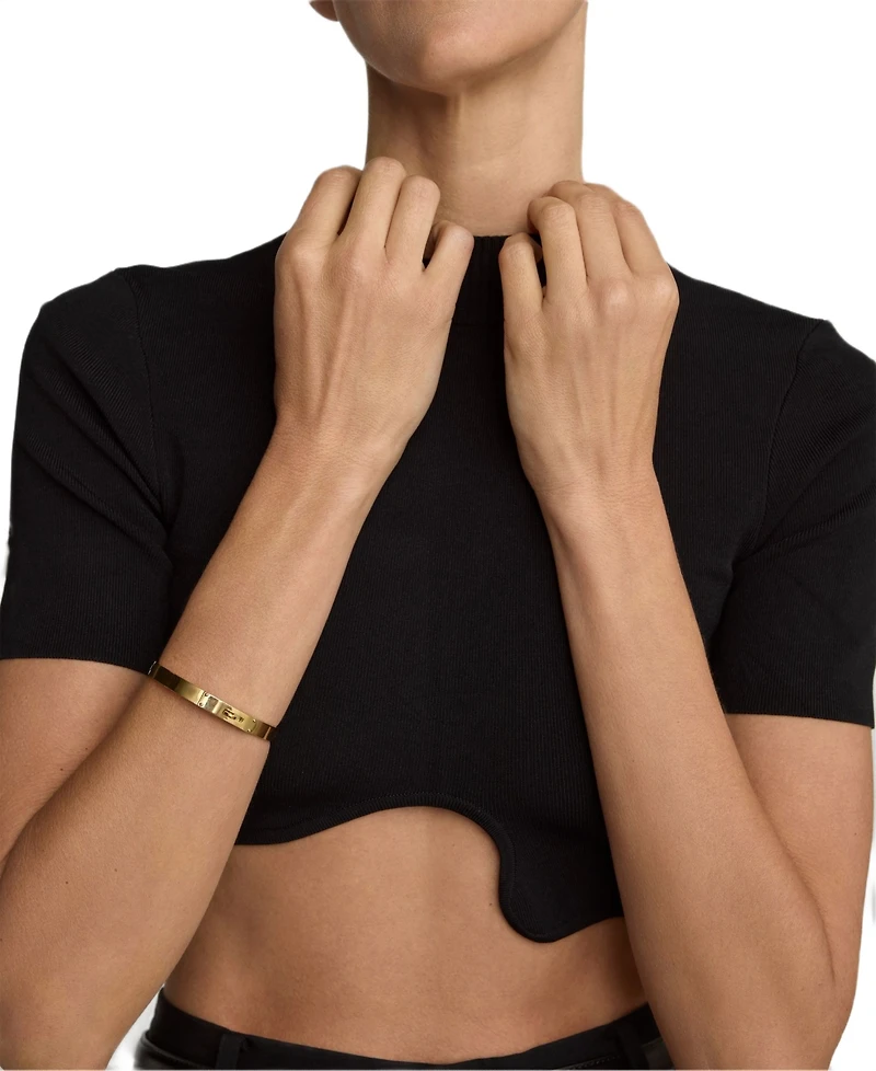 St. Moran Tarnish-Resistant Silver Lock and Twist Voltaire Cuff Bracelet