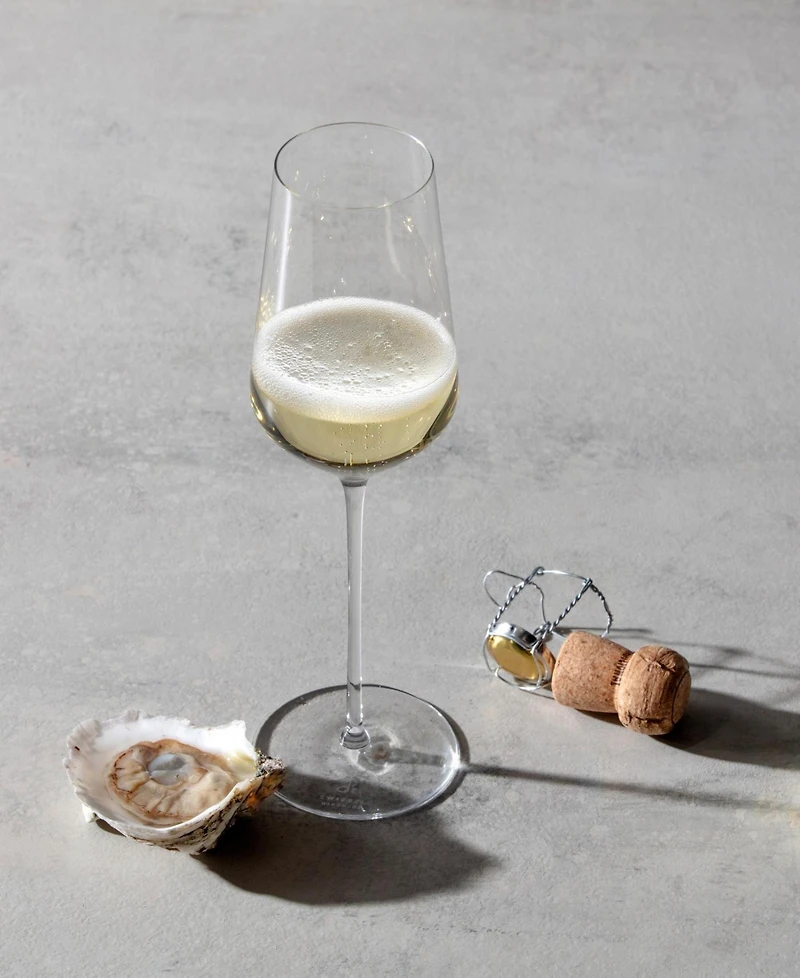 Zwiesel Glas Nektar Handmade Champagne Glasses, Set of 2
