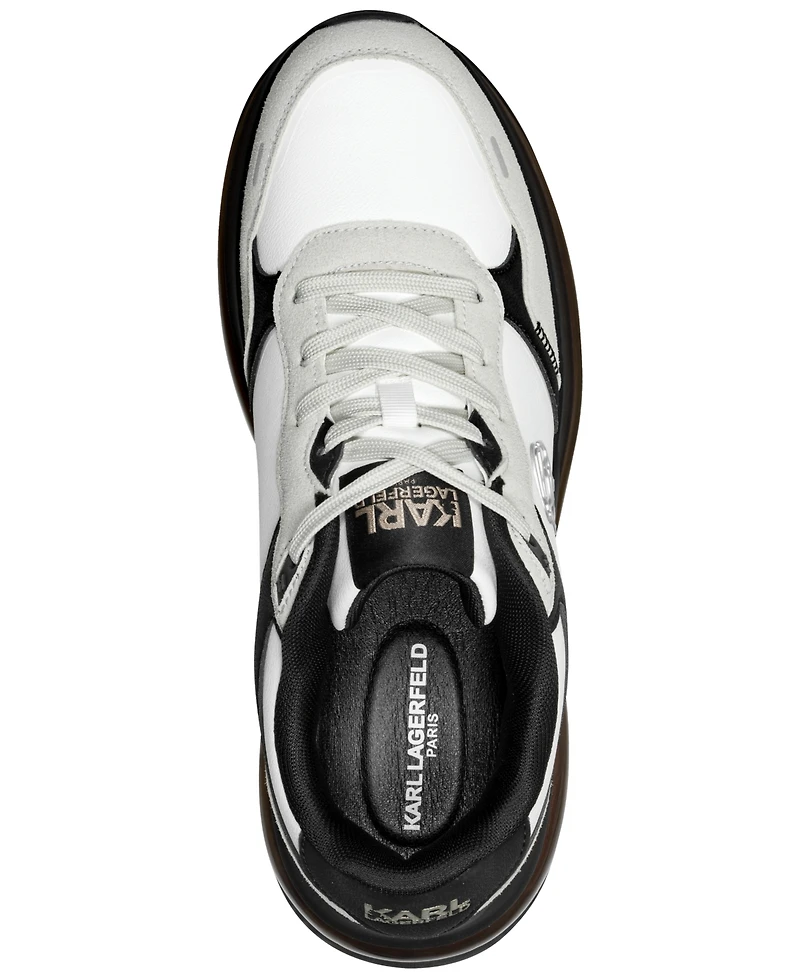 Karl Lagerfeld Men's Nadir Mixed-Media Lace-Up Runner Sneakers