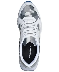 Karl Lagerfeld Men's Calixte Camo Lace-Up Runner Sneakers