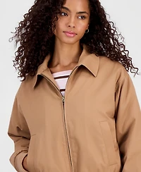 Hippie Rose Juniors' Twill Bomber Jacket