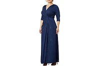 Kiyonna Women's Plus Romanced by Moonlight Long Gown