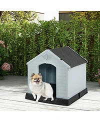 Cozito Dog House for Small Dogs Plastic with Elevated Floor