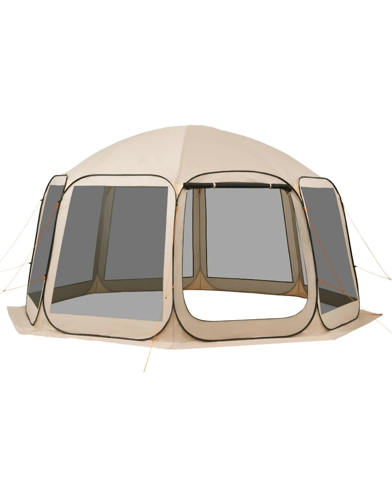 Cozito Screen House Tent, 15 x 13.8 feet 12-15 Person Pop Up Canopy with Carry Bag