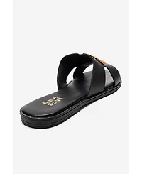 Forever & Always Shoes Women's Nolita Leather Slide Sandal