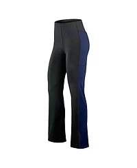 Fanatics Women's Black New York Yankees Studio Fitted Flared Leggings