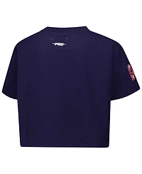 Pro Standard Women's Navy New York Yankees Made To Play Boxy Cropped T-Shirt