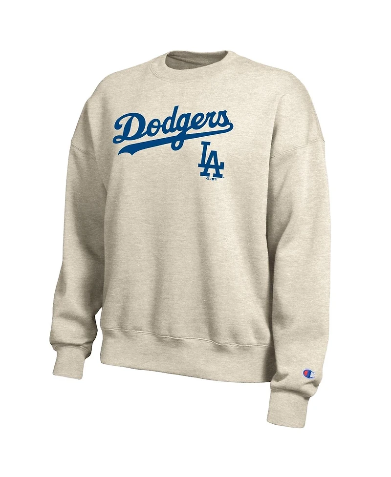 Champion Women's Oatmeal Los Angeles Dodgers All-Star Sweatshirt