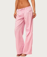 Edikted Women's Barbie Icon Striped Pants