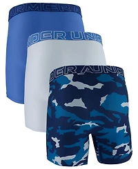 Under Armour Men's Performance Tech Mesh Novelty 6" Boxer Briefs, 3-Pack